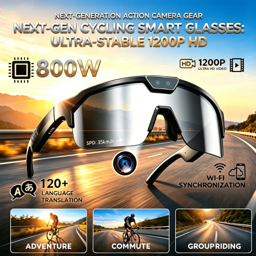 Outdoor Sport Glasses - نظارات ركوب الدراجات 2026 مع كاميرا