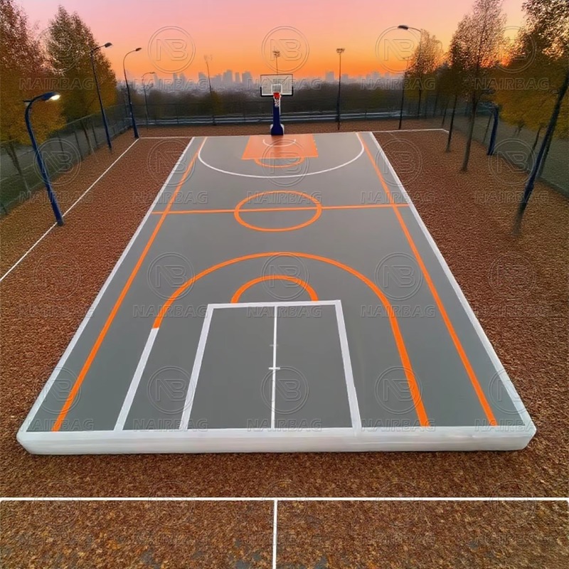 Outdoor Sport Court Flooring - سجادة أرضية هوائية قابلة للنفخ لملعب