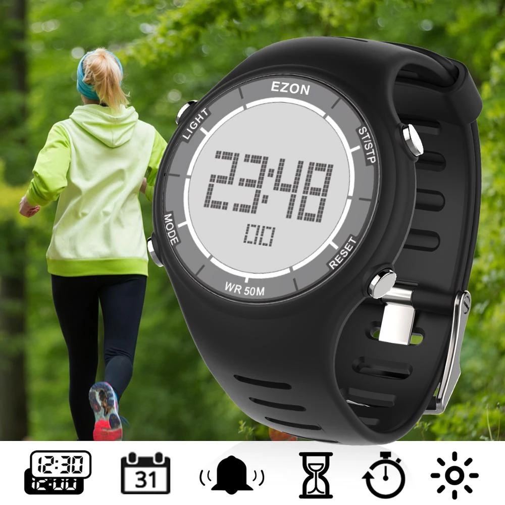 Outdoor Sport Lights - EZON موضة جديدة للمرأة ساعة رياضية