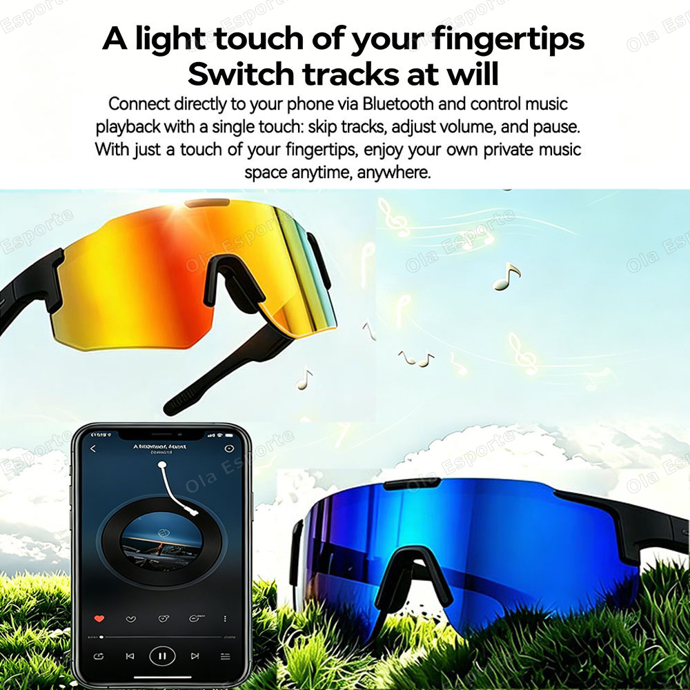 نظارات ذكية للدراجات مع ميزة ا - مراجعة Outdoor Sport Glasses وسعره