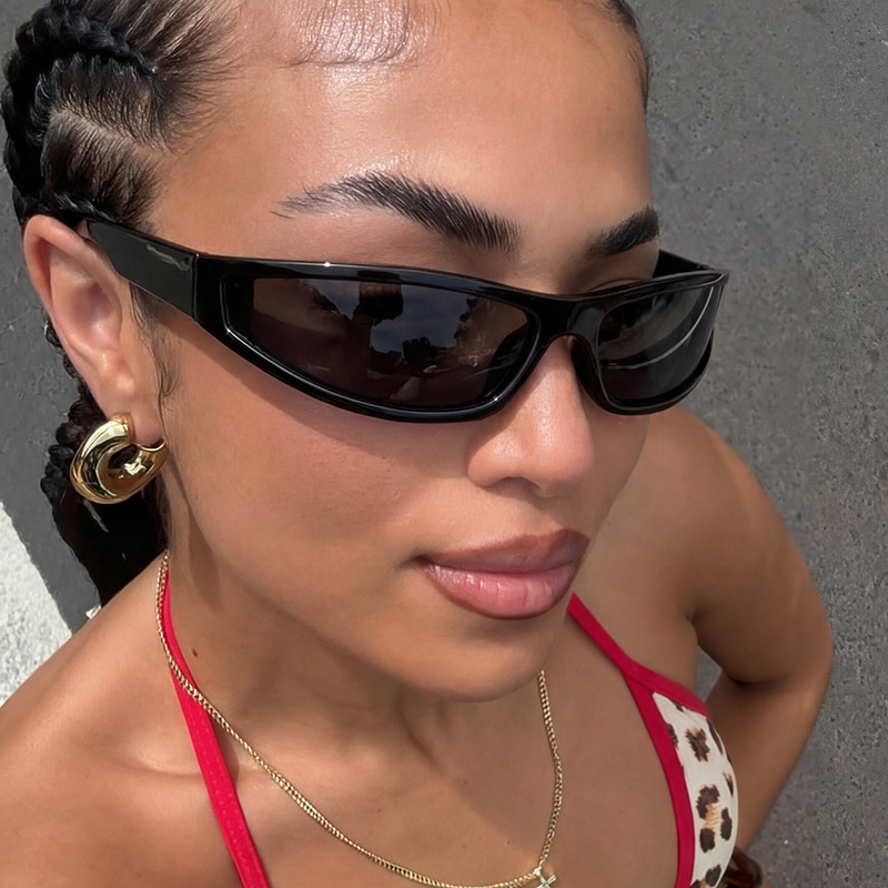 نظارات شمسية مستطيلة ضيقة بتصم - مراجعة Outdoor Sport Glasses وسعره