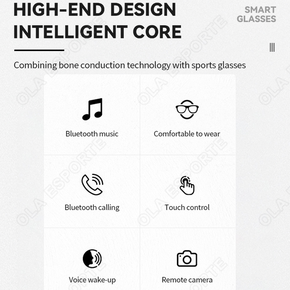 نظارات ذكية جديدة V5.3 مع ميزة - مراجعة Outdoor Sport Glasses وسعره