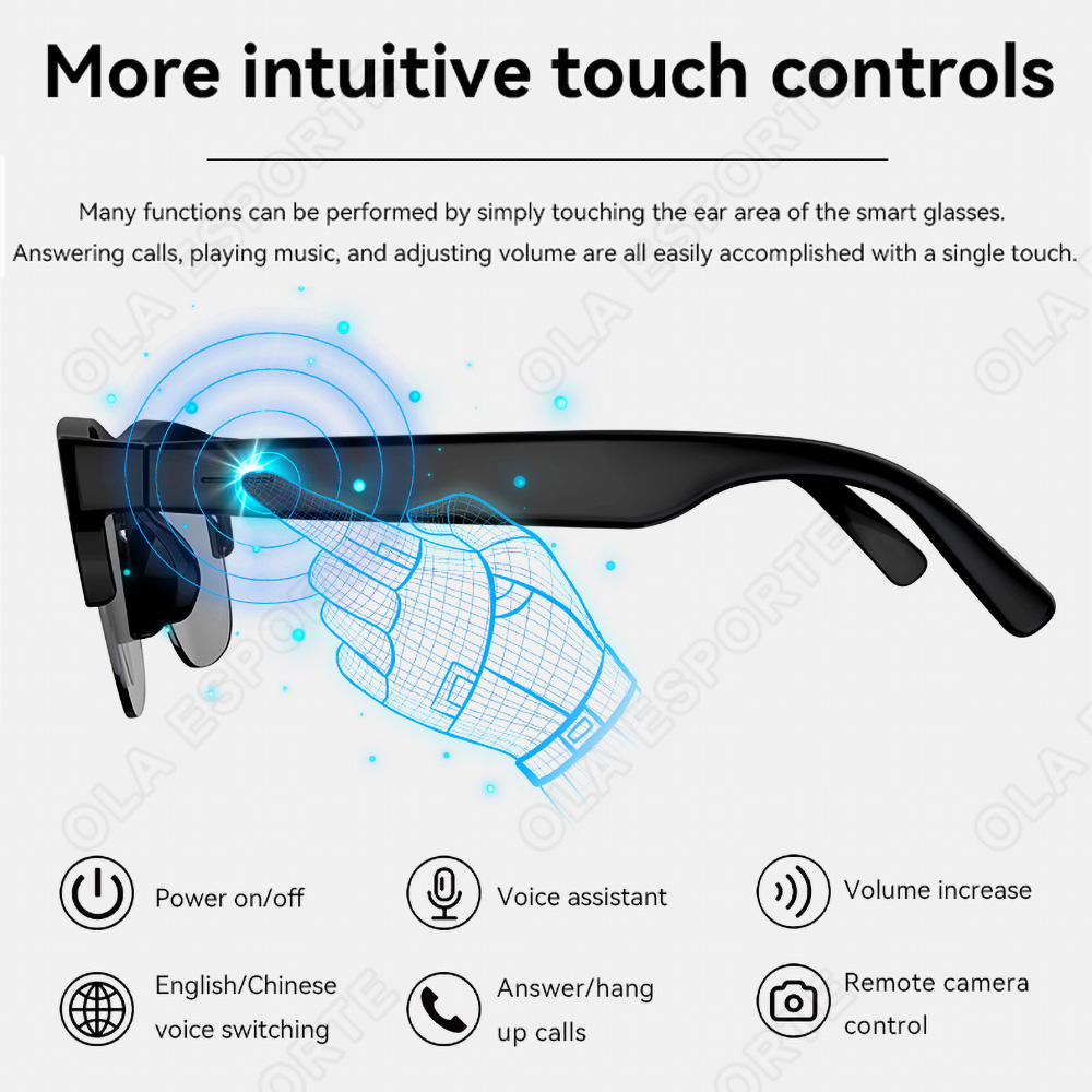 نظارات ذكية جديدة V5.3 مع ميزة - مراجعة Outdoor Sport Glasses وسعره