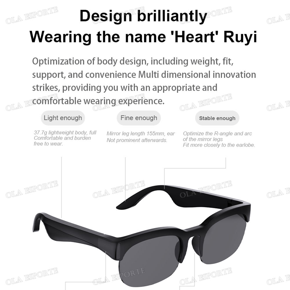 نظارات شمسية ذكية بتقنية البلو - مراجعة Outdoor Sport Glasses وسعره