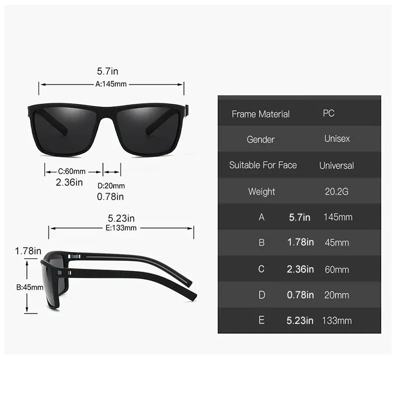نظارات شمسية رياضية مربعة للرج - مراجعة Outdoor Sport Glasses وسعره
