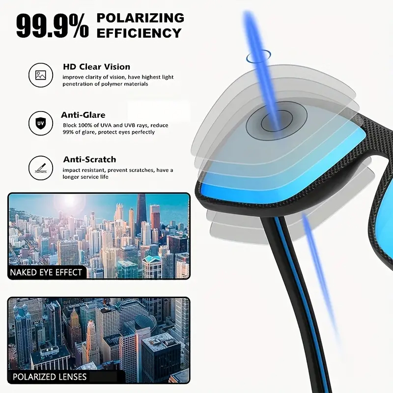 نظارات شمسية رياضية مربعة للرج - مراجعة Outdoor Sport Glasses وسعره